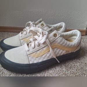 NWOT Vans Old Skool Pro Lizzie Armanto Antique White/Black Skater Sneakers Men 5